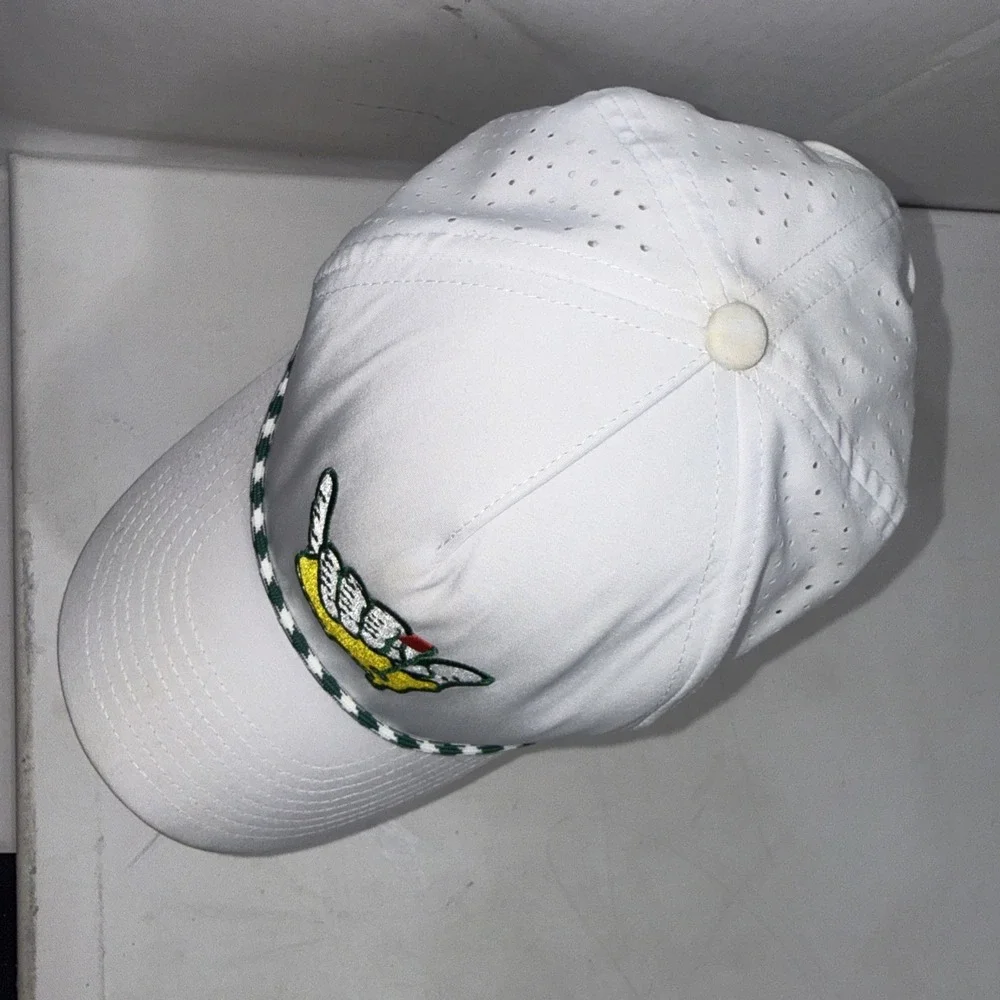 Masters Strap Back Mens One Size White Golf Augusta Nationals Sports Hat Cap